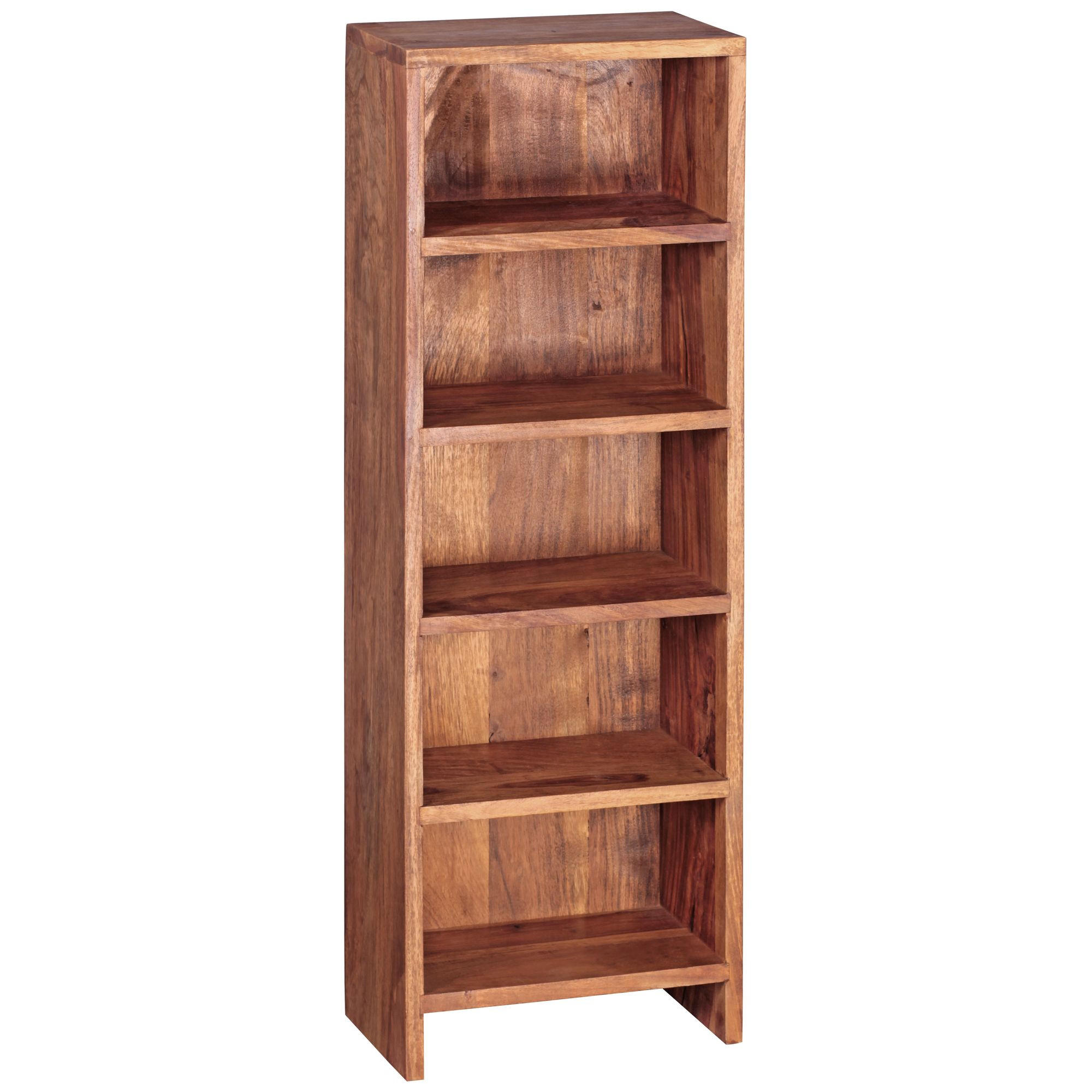KLEINES Regal NOLA Standregal Sheesham - Sheeshamfarben, Holz (30/90/17cm) - tinkaro