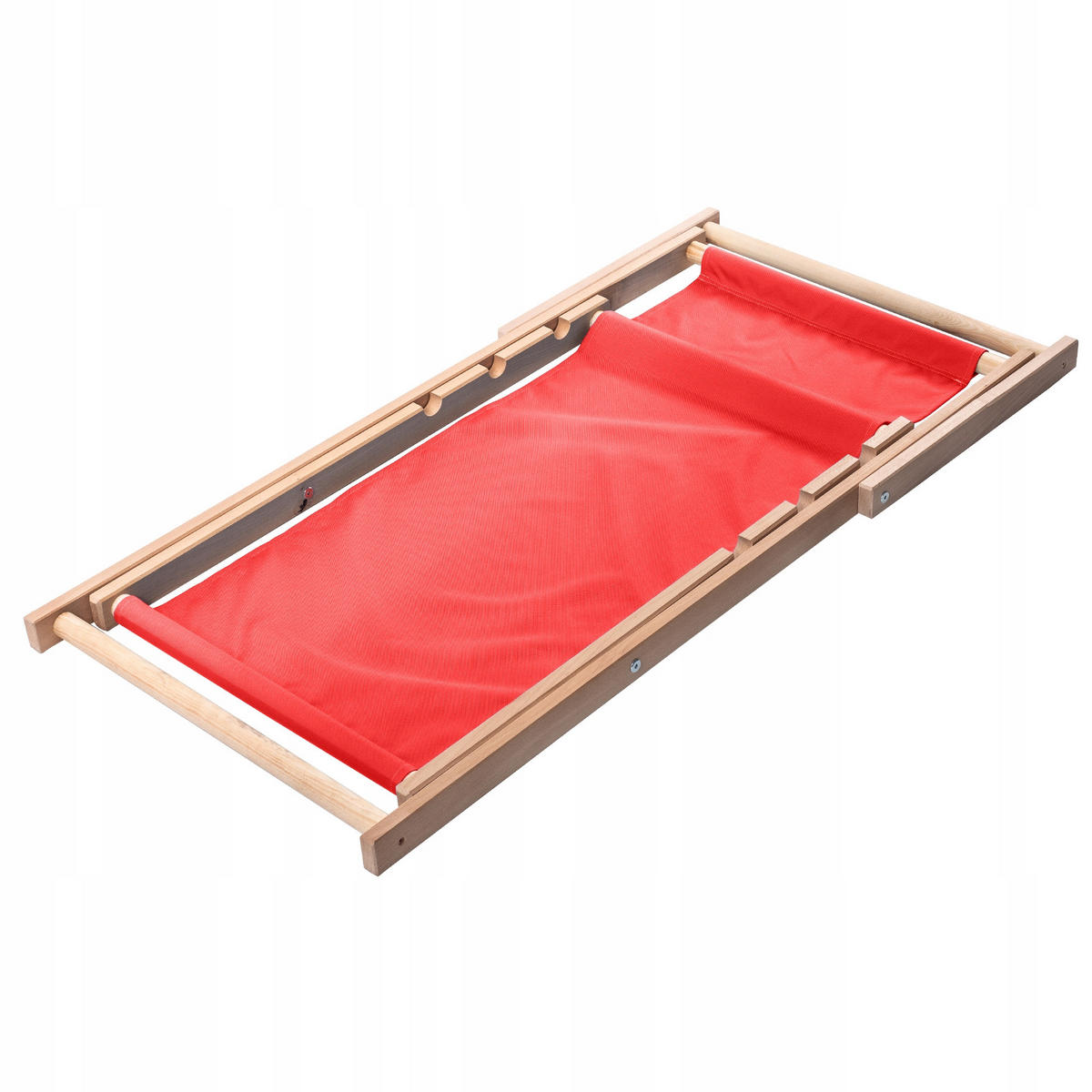 HOLZLIEGESTUHL 80 x 63 cm, Rot - Rot, Holz (53/78cm) - KADAX