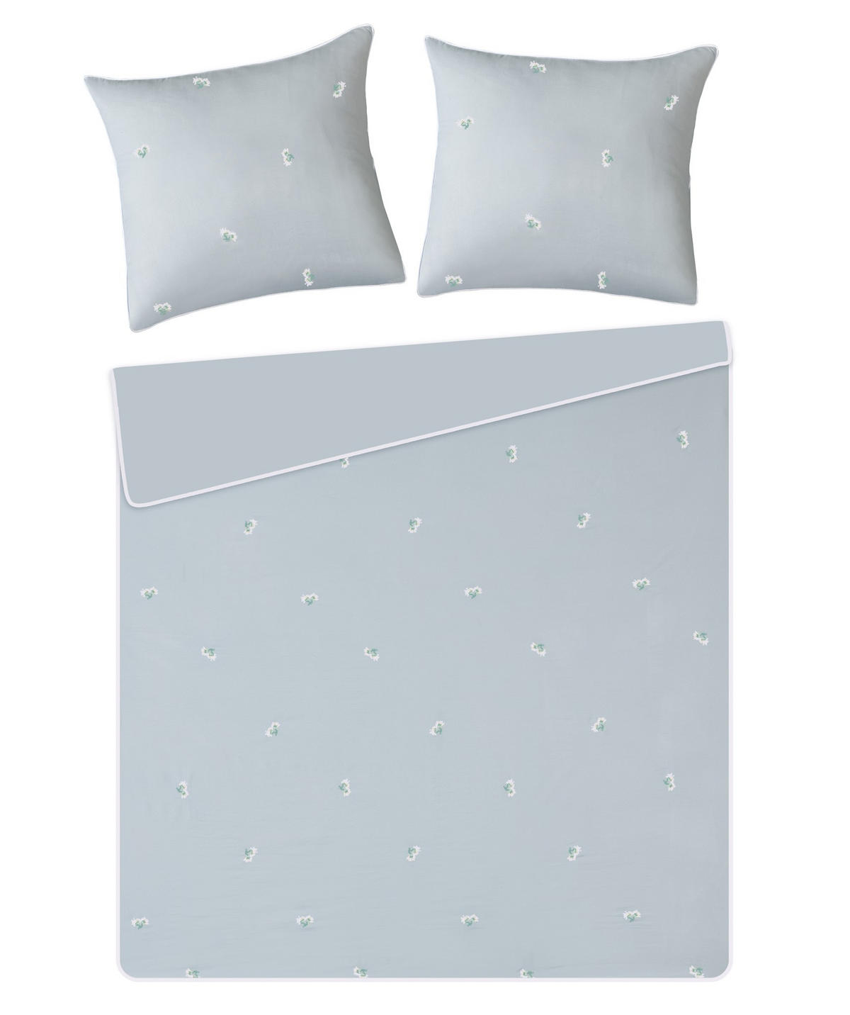 BETTWÄSCHE Frescot - Grau, Textil (160/200cm) - home&you