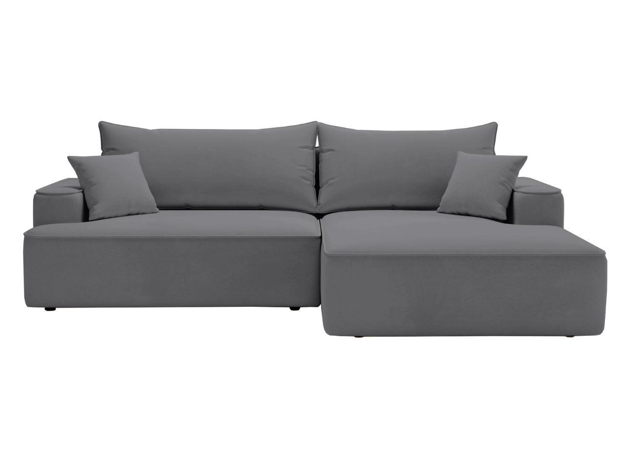 ECKSOFA California Grau Rechts - Grau, Holz/Textil (270/165cm) - Graingold