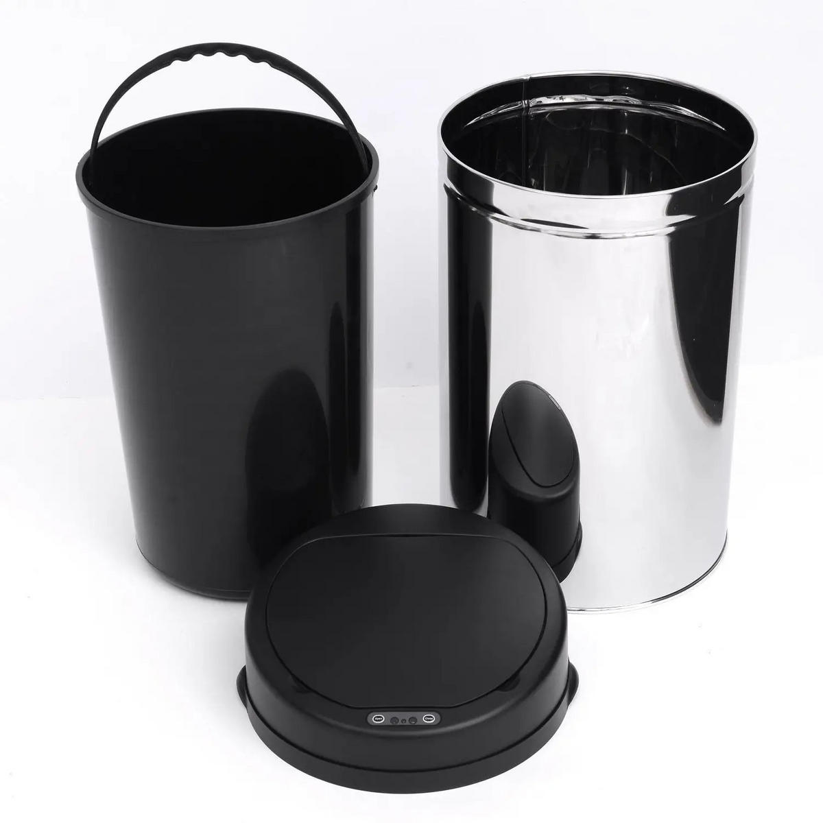 ABFALLEIMER - Schwarz, Metall (30.5/51.5/30.5cm)