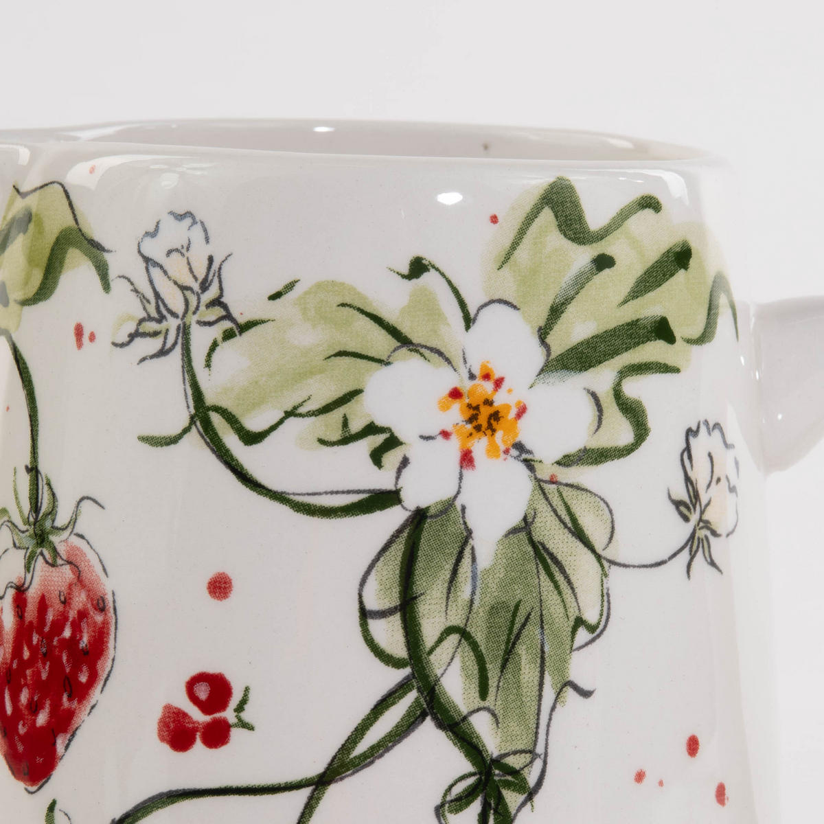 KRUG Keramik Strawberry 500 ml - Rot, Keramik (15L) - Boltze Home