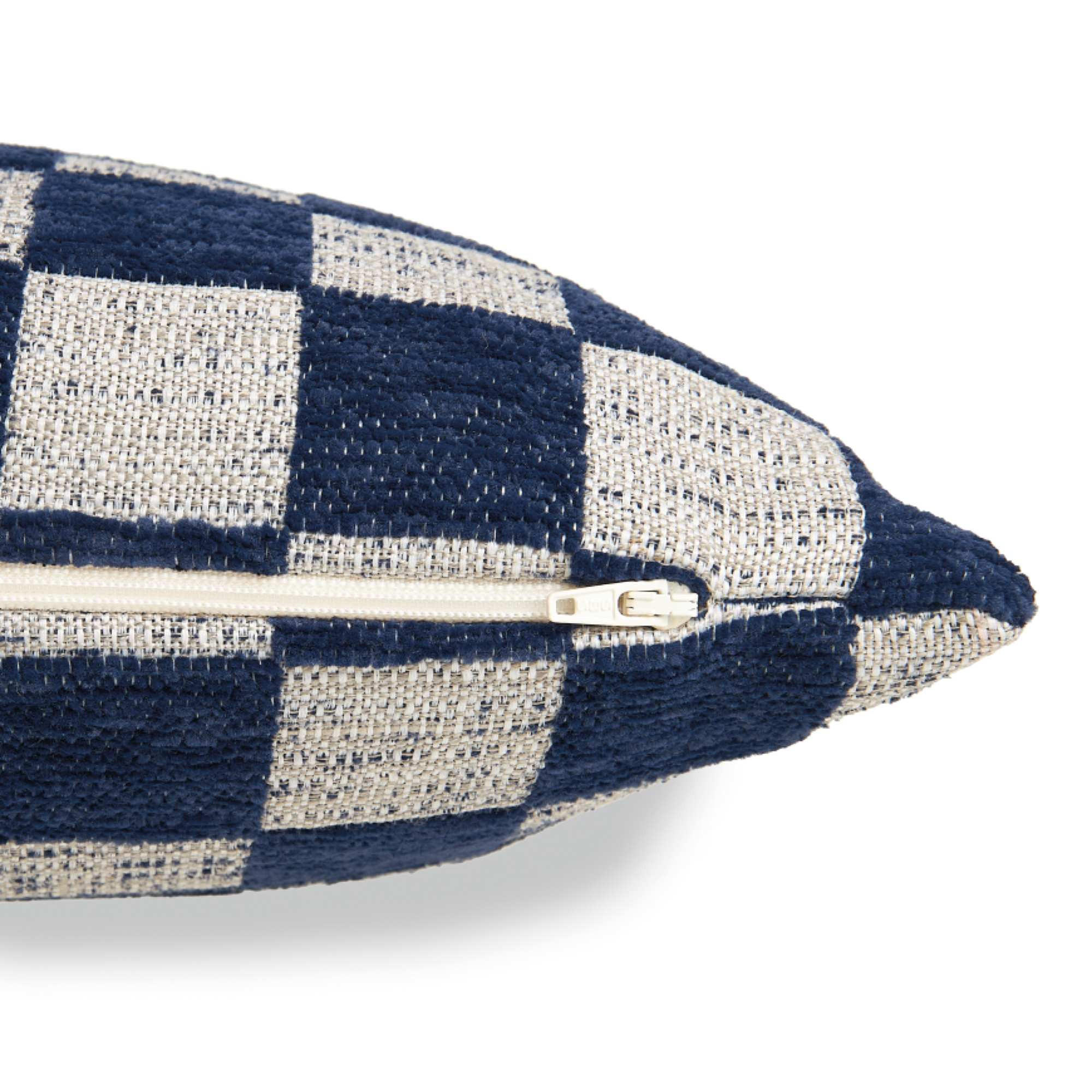 ZIERKISSENHÜLLE DEKOKISSENHÜLLE CHECKERBOX - Titanfarben, Textil (45/45cm) - Tom Tailor