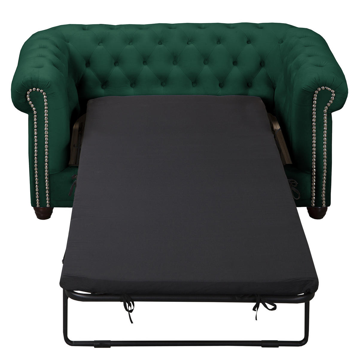 2-SITZER SOFA - Buchefarben/Grün, Buchenholz/Textil (148/72/86cm) - home24