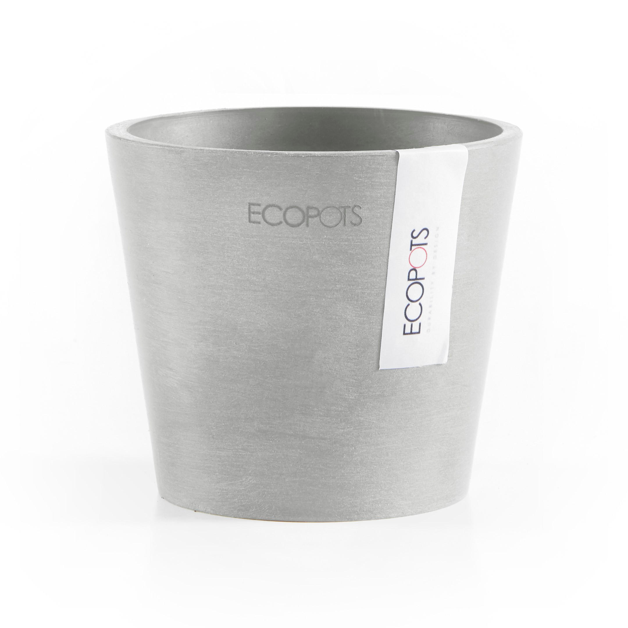 Ecopots Blumentopf Hellgrau 9.2 cm