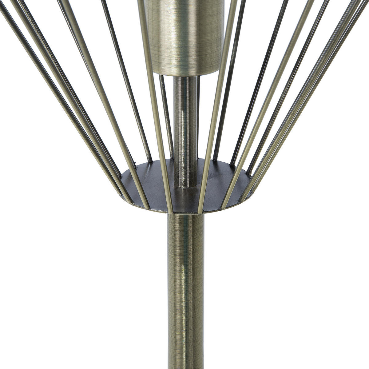 STEHLAMPE Mooni 30/30/160 cm - Messingfarben, Metall (30/30/160cm) - Beliani