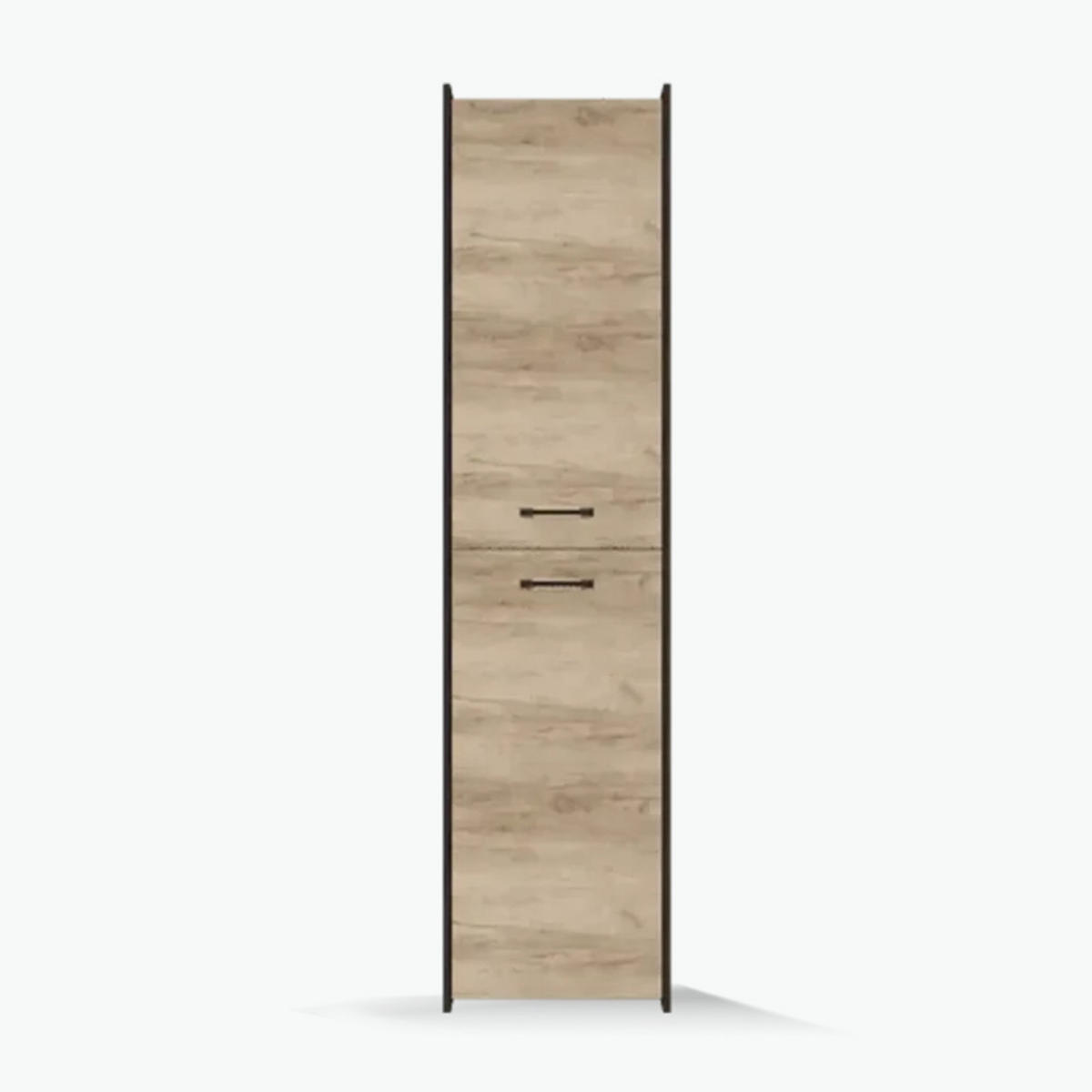 KLEIDERSCHRANK MOKKA 2D 49 cm, 49/200/52, 2-türig, Country Eiche Grau - Eichefarben, Holzwerkstoff (40/200/52cm) - imoebel24