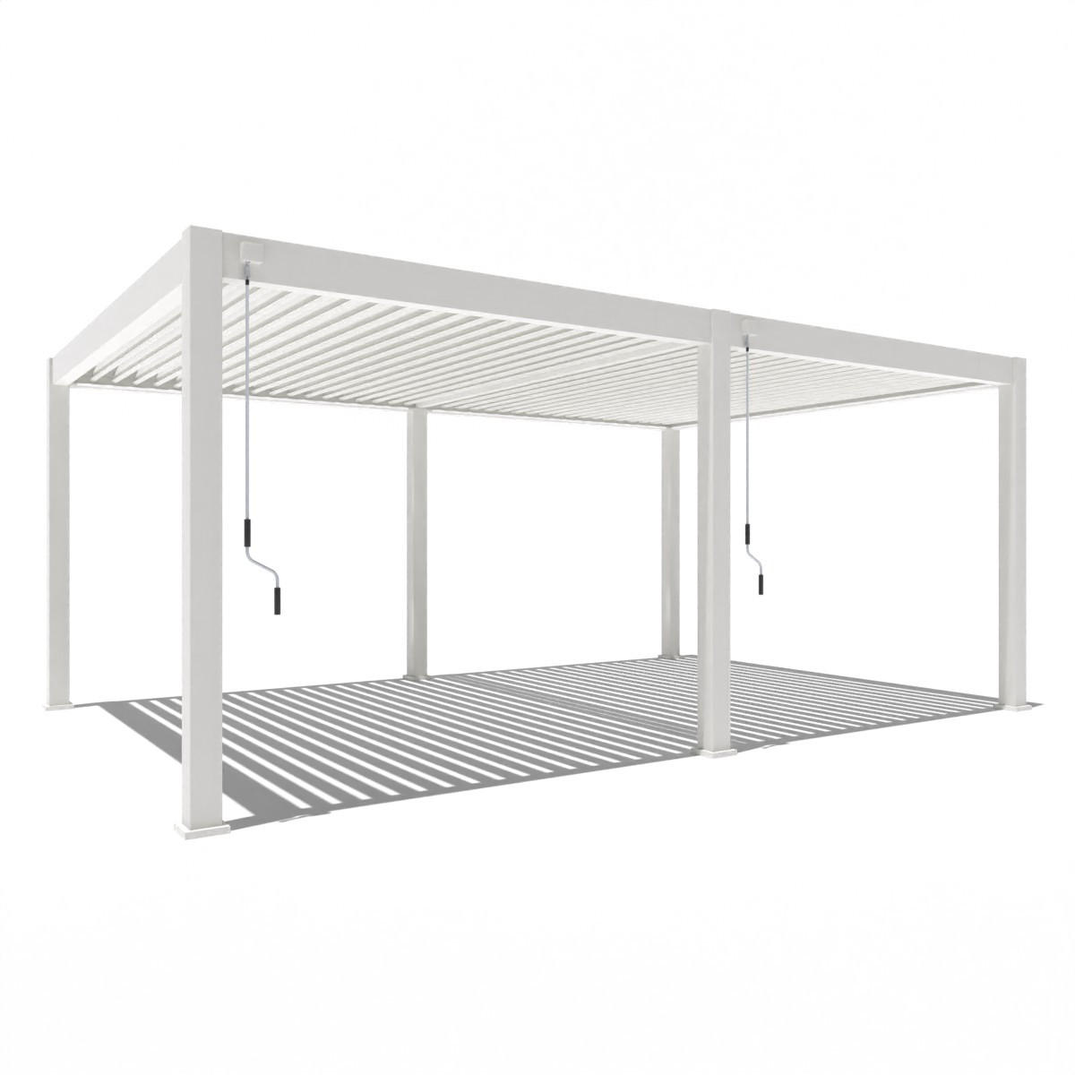 Weide Pergola Weiß 400x255x600 cm