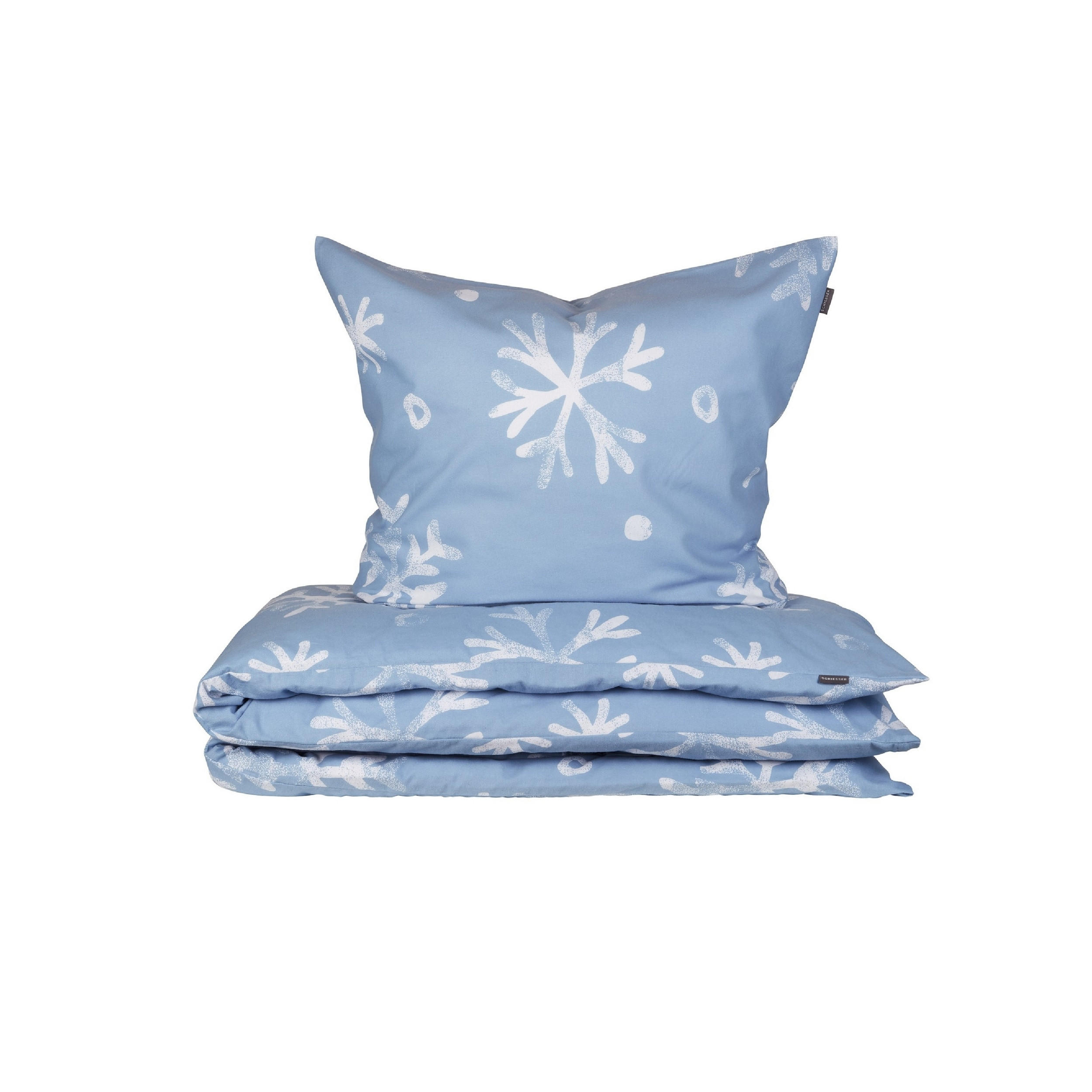 BETTWÄSCHESET Skadi - Feinbiber - 2-teilig - 135 x 200 cm - Blau - Blau, Textil (135/200cm) - SCHIESSER