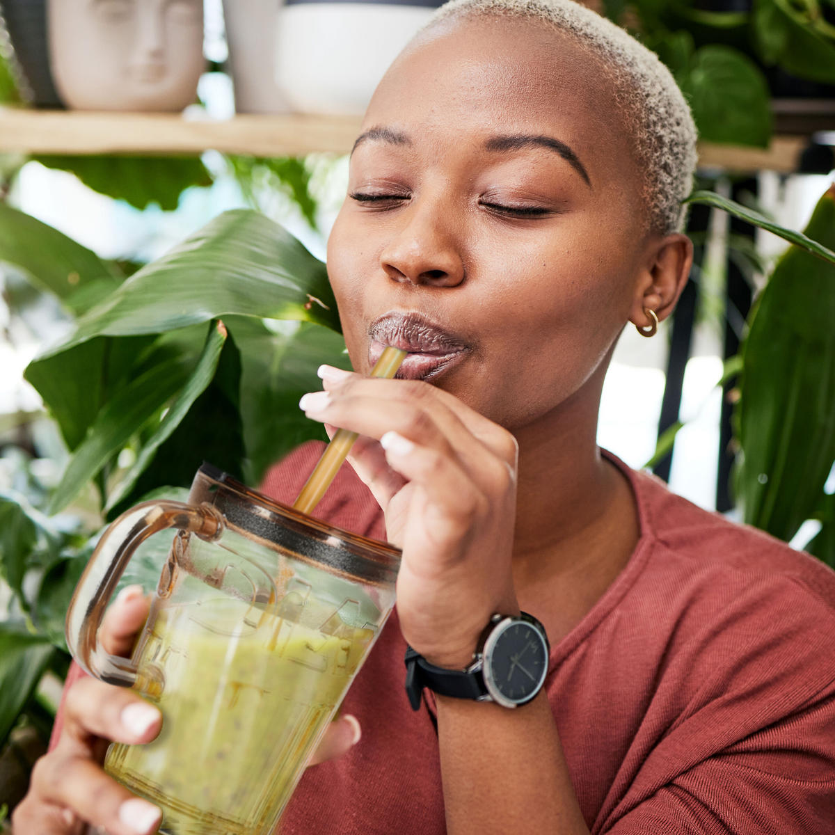 4xTRINKGLÄSER - Hellbraun, Glas/Kunststoff - Relaxdays
