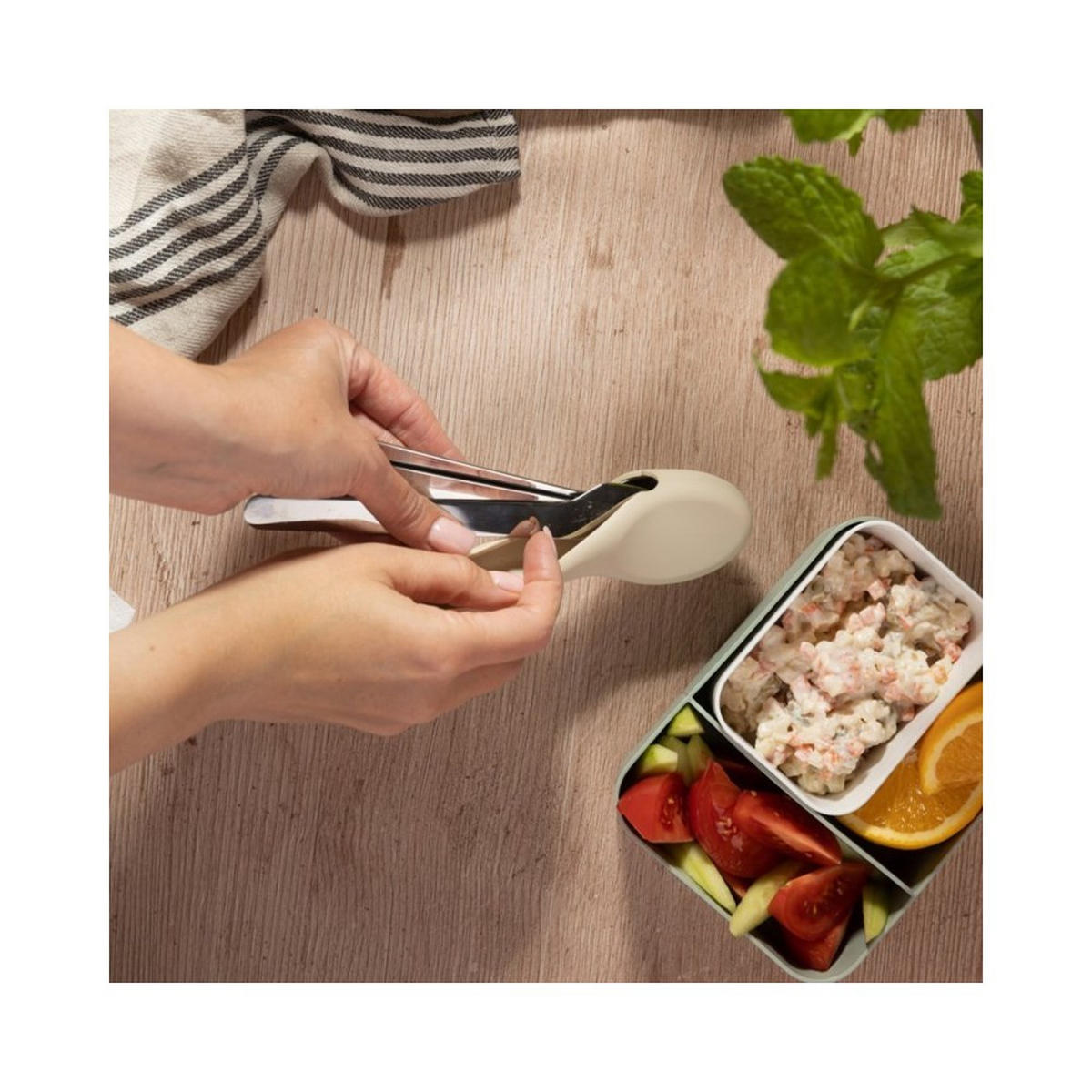 BESTECKSET Silber 21/5/10 cm 63235 - Silberfarben, Metall - Kinghoff 