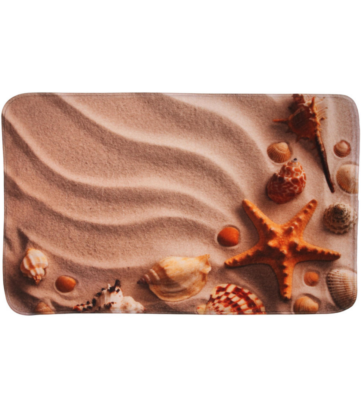 BADTEPPICH Sanibel 50 x 80 cm - Braun, Textil (50/80cm) - Sanilo