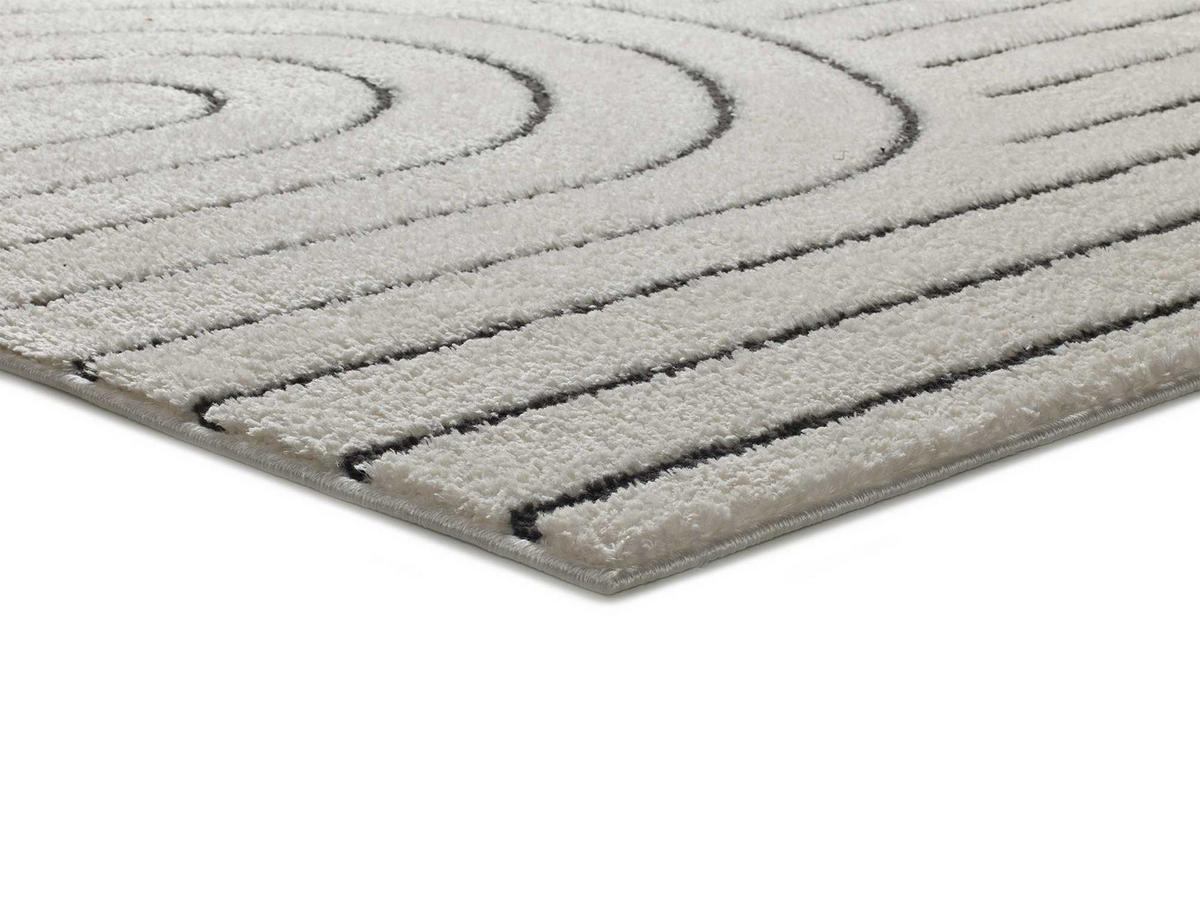 WEBTEPPICH Weiß Geprägt Blanche 120/170 cm - Weiß, Naturmaterialien/Textil (120/170cm) - Atticgo