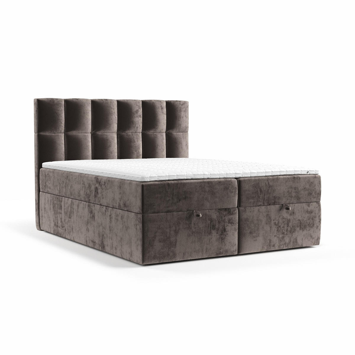 BOXBETT Essence Braun 180/200 cm - Schwarz/Braun, Holz/Holzwerkstoff (180/200cm) - Maison de Reve