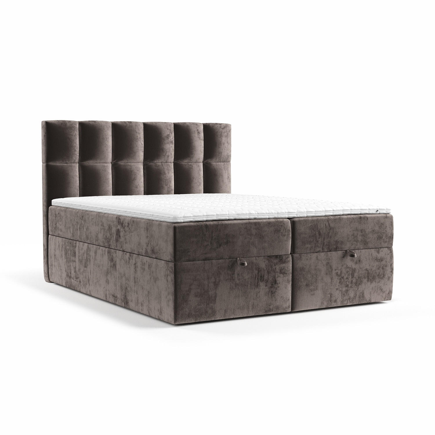 Thumbnail - Maison de Reve Boxbett, Braun, Textil, Buche, Kiefer, H3, Höhe ca. 20 cm, 160x200 cm, Oeko-Tex® Standard 100, FSC 100%, ...