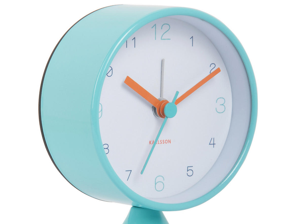 WECKER Funky Vibes 4/7/13 cm - Blau, Metall (7/13/4cm) - Karlsson