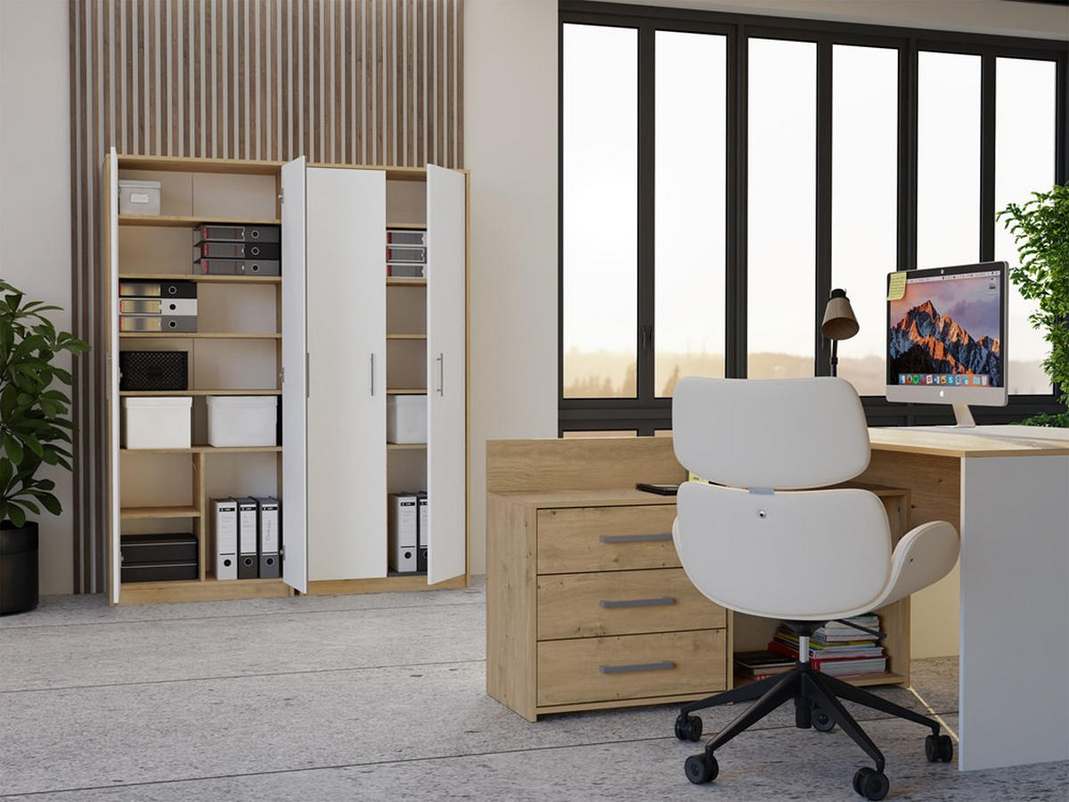 GARDEROBENSCHRANK OLIV - bílá/dub artisan, kompozitní dřevo (74/180/35cm) - RAUMHIRSCH FURNITURE