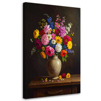 LEINWANDBILD Blumen 70x100cm - Multicolor, Textil (70/100cm) - Feeby