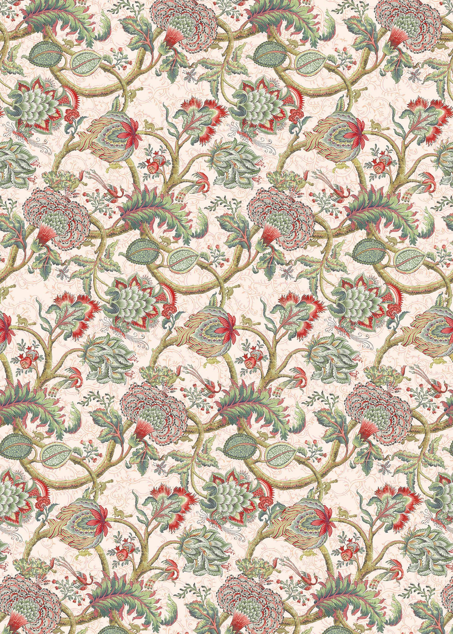 FOTOTAPETE Blumen 200 x 280 cm - Multicolor, Papier (200/280cm) - Sanders & Sanders