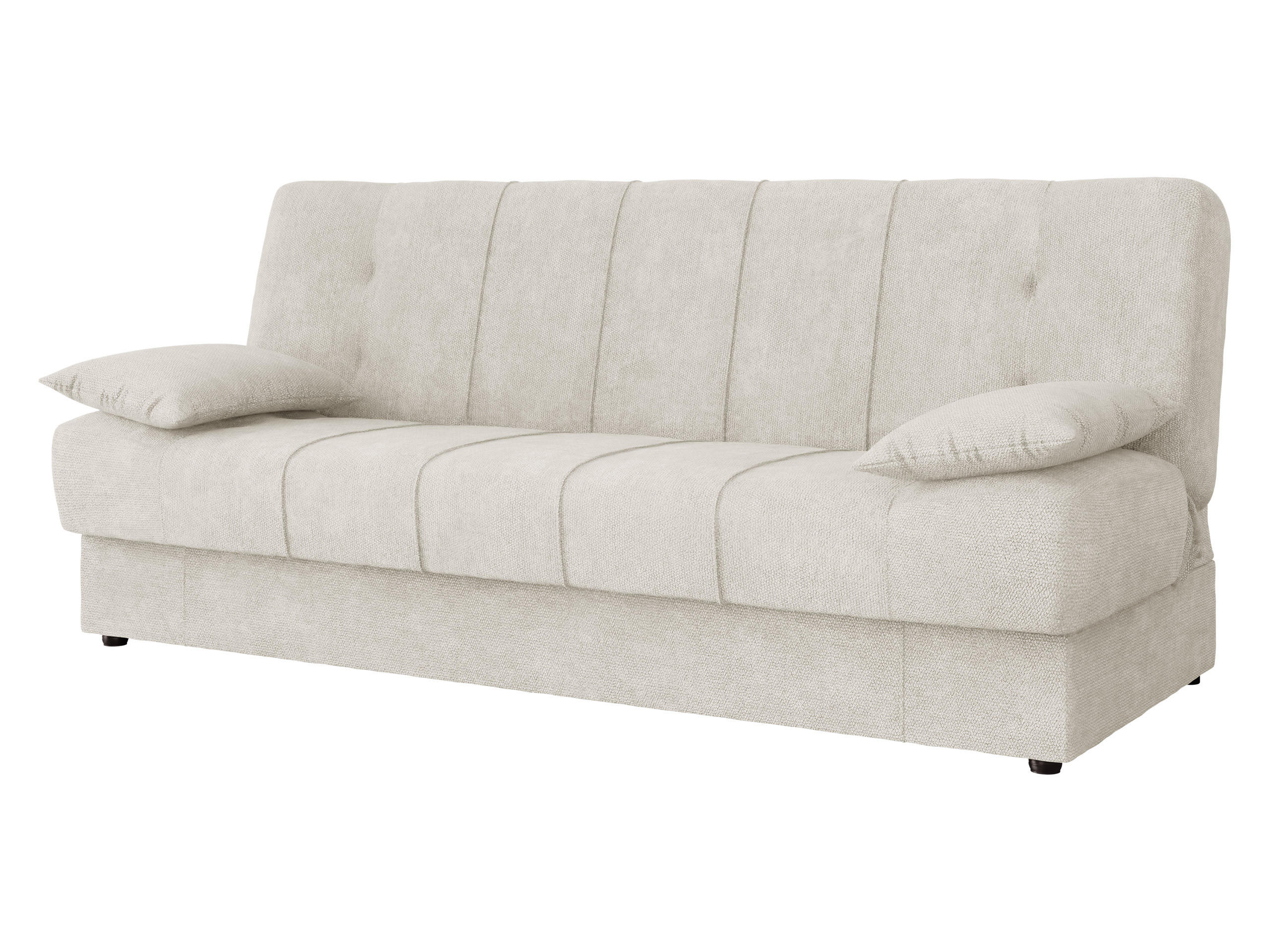 SCHLAFSOFA Sonia - Creme/Schwarz, Holz/Kunststoff (194/88/90cm) - MIRJAN24