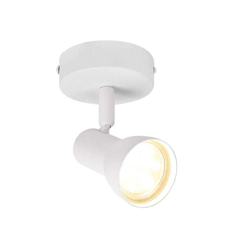 DECKENLEUCHTE Letcher 13.5/8/9cm - Weiß, Metall (13.5/8/9cm) - Nettlife