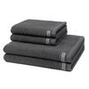 FROTTIERSET Smart 4-teilig - Dunkelgrau, Textil (50/100cm) - Ross