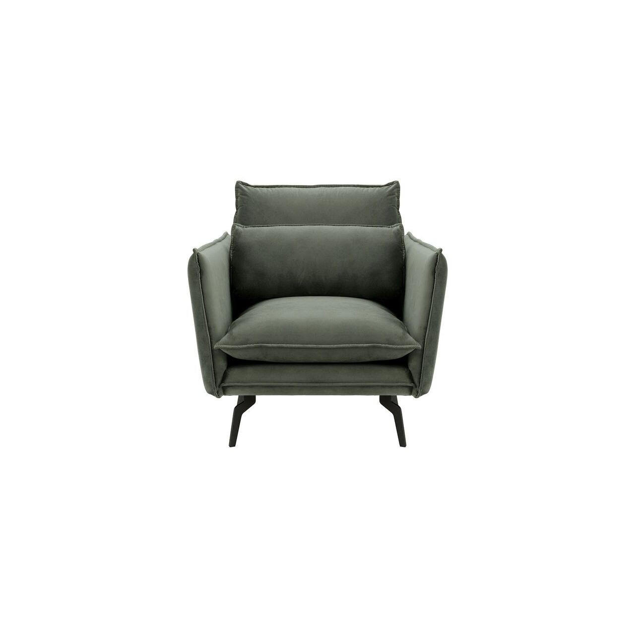 SESSEL Layla-Velluto 19 - Dunkelgrau, Holz/Textil (105/95/98cm)
