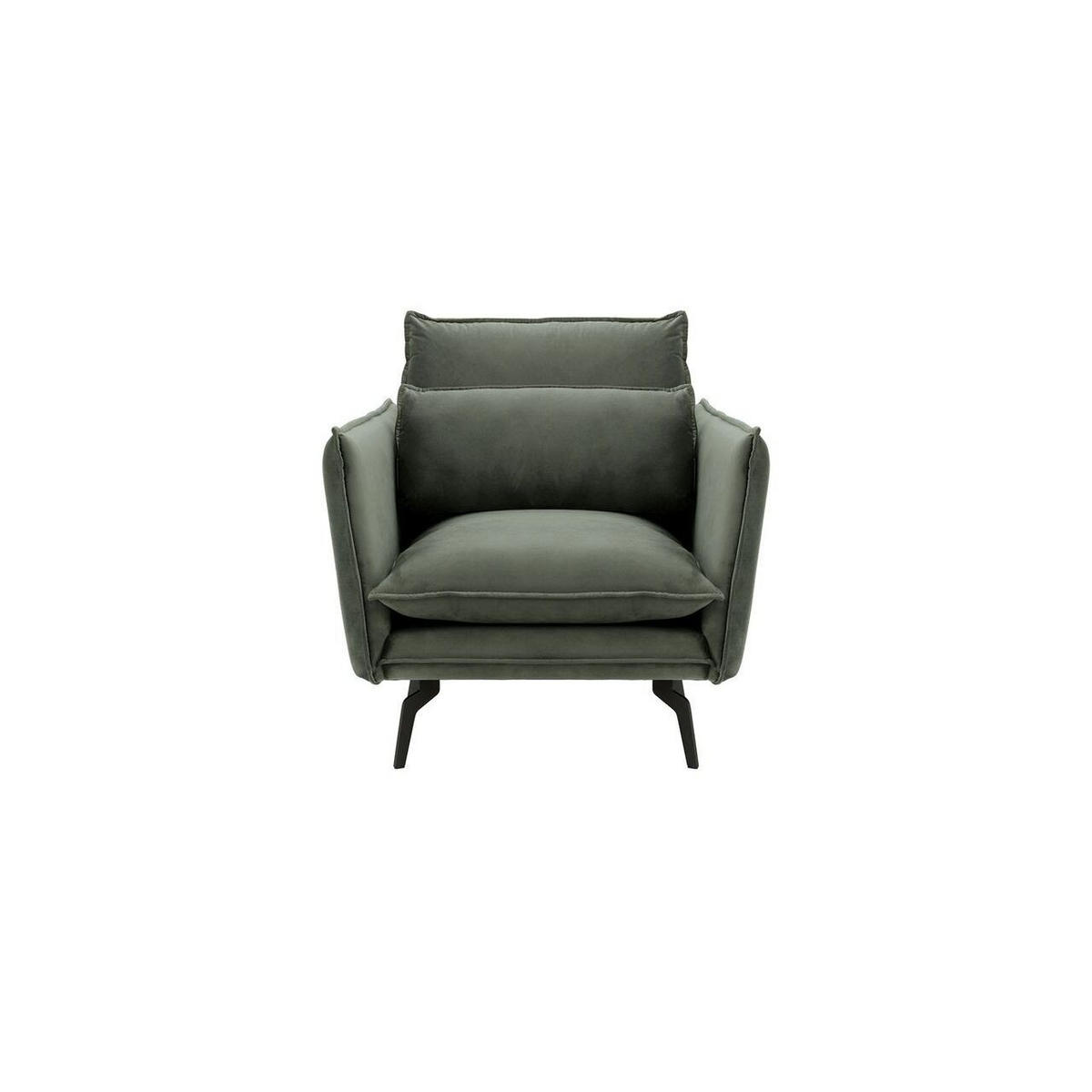 SESSEL Layla-Velluto 19 - Dunkelgrau, Holz/Textil (105/95/98cm)