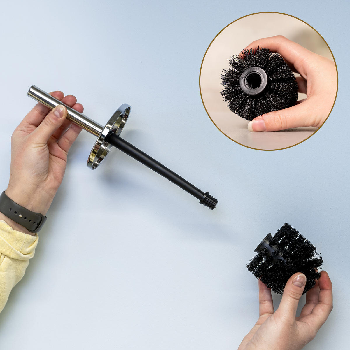 ERSATZBÜRSTENKÖPFE SAVONA 2er-Set, schwarz - Schwarz, Kunststoff (1.5/8cm) - bremermann