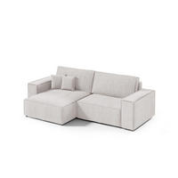 ECKSOFA Schlaffunktion Sekwana mini Creme - Creme, Textil (148/257cm) - Fedve