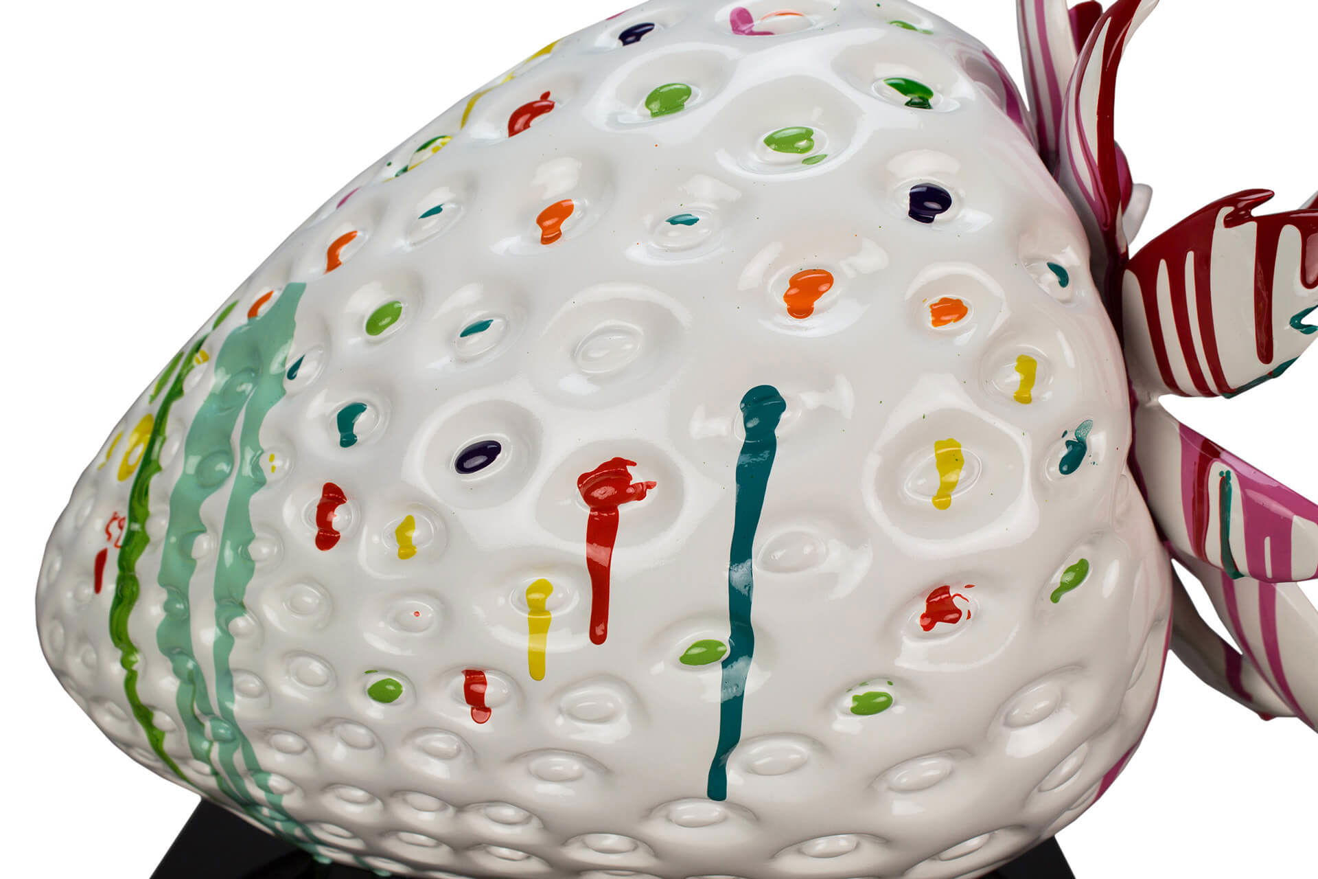 SKULPTUR Rosa 44/39 cm - Multicolor/Weiß, Stein (44/39/28cm) - KUNSTLOFT