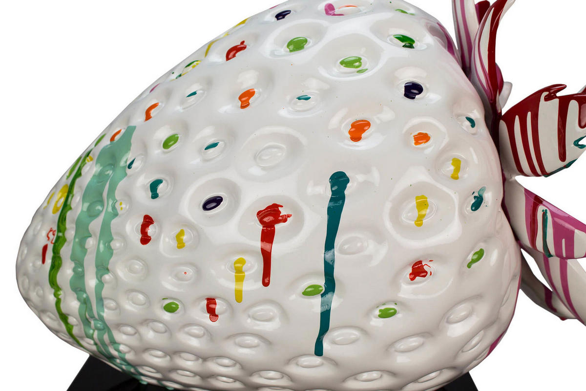 SKULPTUR Bunt 44/39 cm - Multicolor/Weiß, Stein (6.5/39/28cm) - KUNSTLOFT