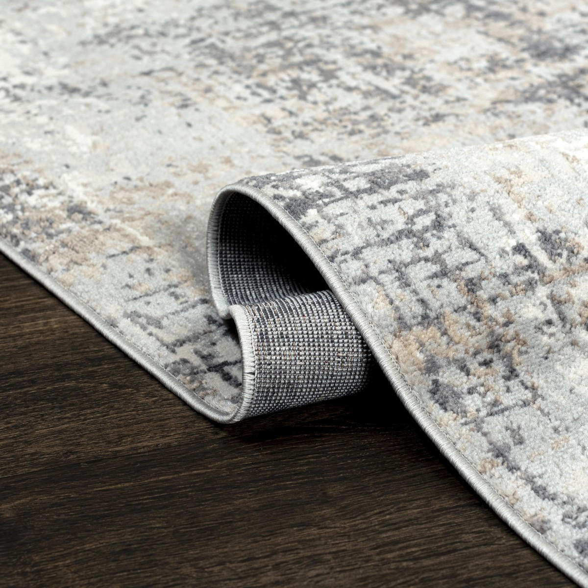 TEPPICH Beige Creme abstrakt - 200 x 300 cm - Grau, Textil (200/300cm) - Mazovia