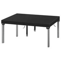 GARTENTISCH Abdeckung 220 x 100 x 15 cm Schwarz - Schwarz, Textil (10/30/30cm)
