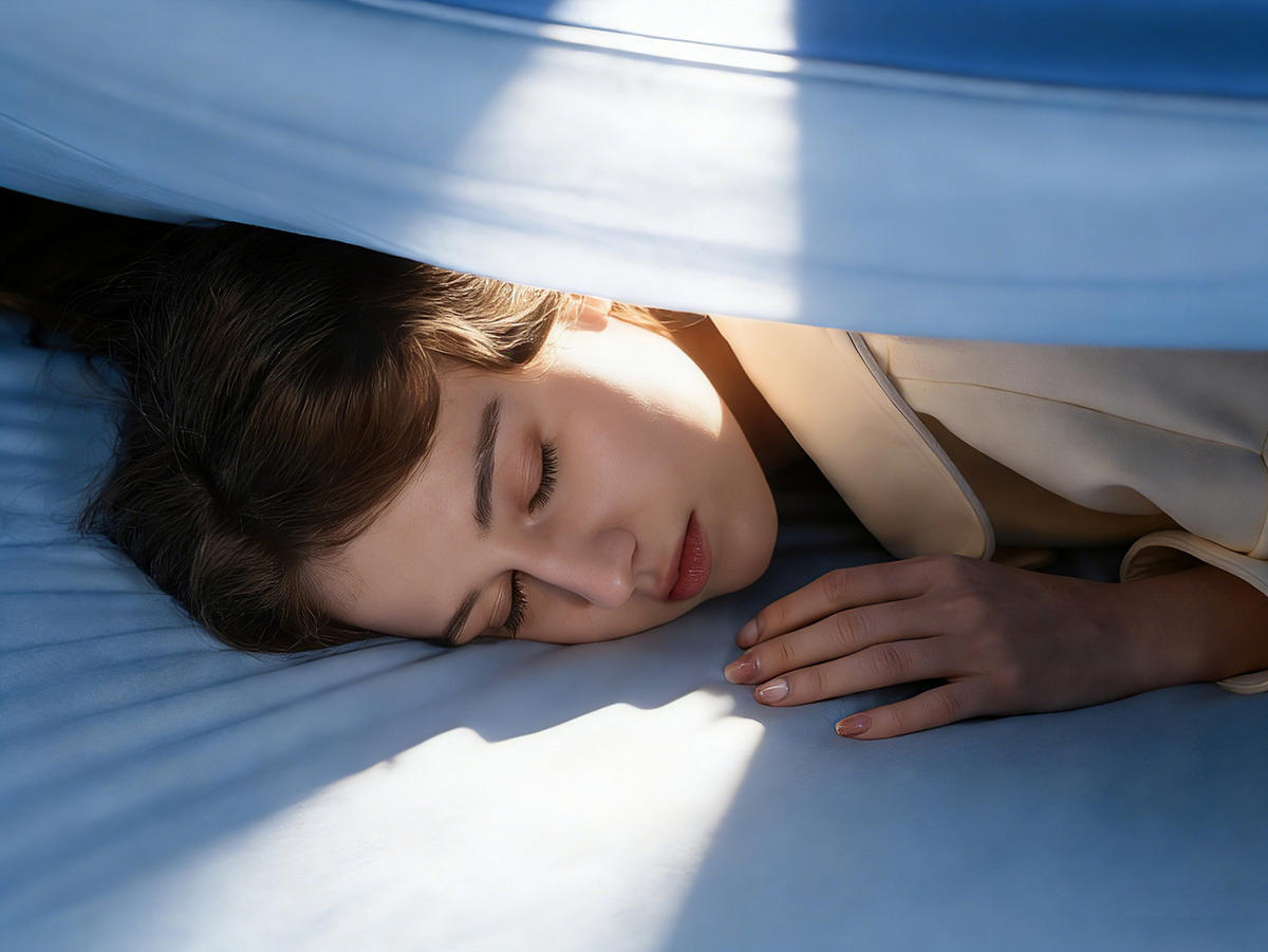 SOMMER-SCHLAFDECKE Blau 135×200 cm Doppelseitig Atmungsaktiv für erfrischenden Schlaf - Blau, Textil (135/200cm) - CHICASA