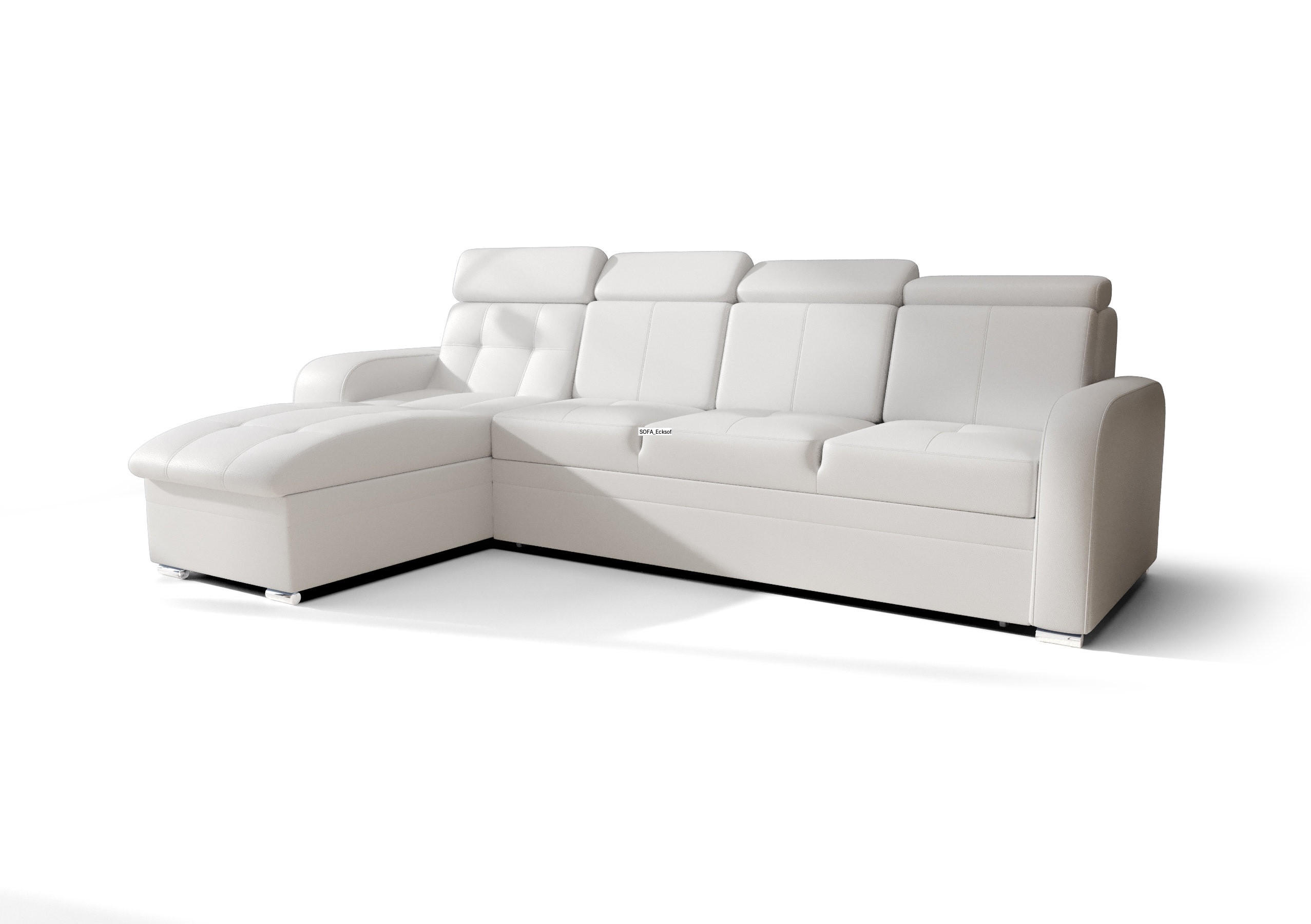 O-Sofa Ecksofa Weiß 315x169 cm