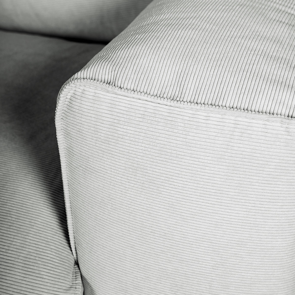 3-SITZER ECKSOFA mit Recamiere - Schwarz/Grau, Kunststoff/Textil (295/231cm) - home24