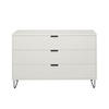 KOMMODE Erna 119x45x82 Kreidegrau matt Lack - Hellgrau, Holzwerkstoff (119/82/45cm) - 58aufmkessel