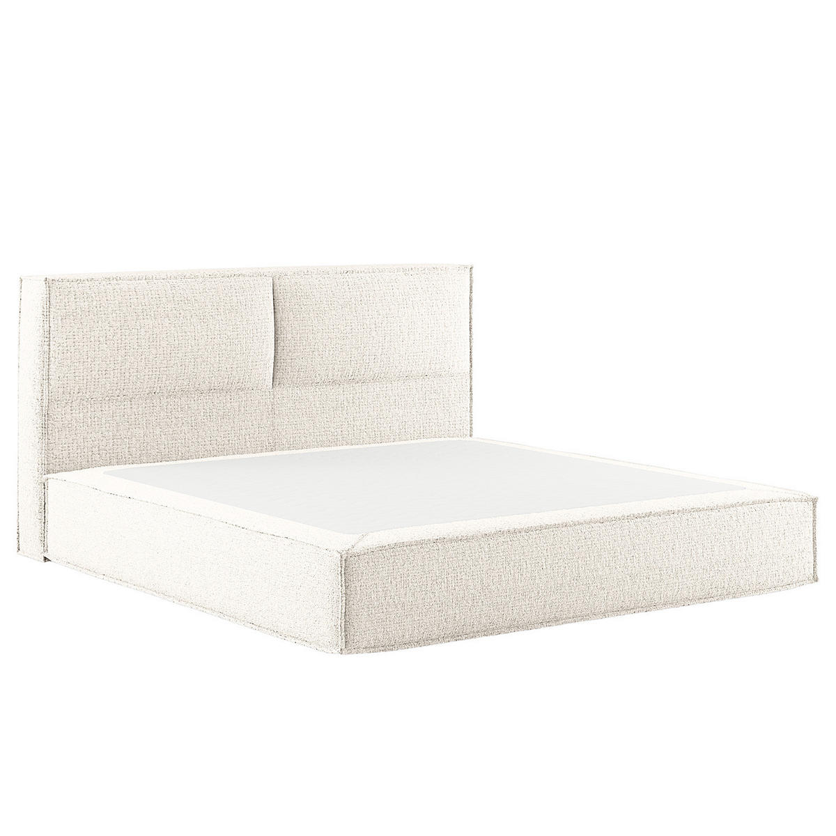 BOXSPRINGBETT mit Kopfteil - Premium - Weiß, Textil (200/200cm) - home24