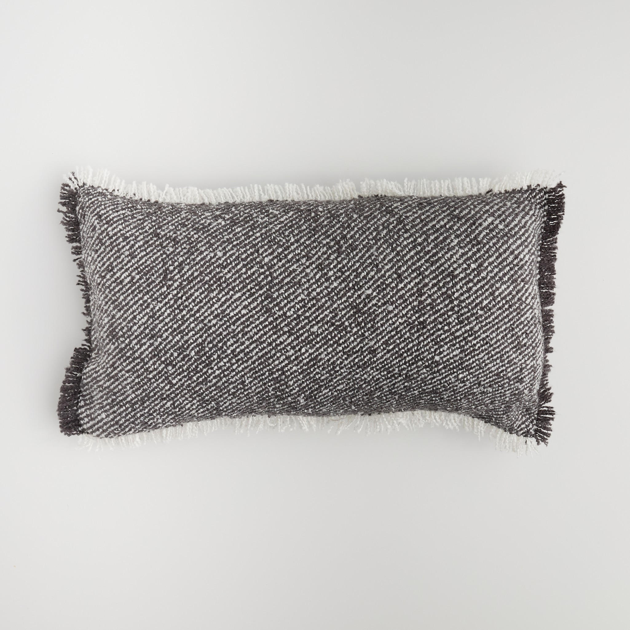 KISSENBEZUG Roiz - Dunkelgrau, Textil (30/58cm) - home&you