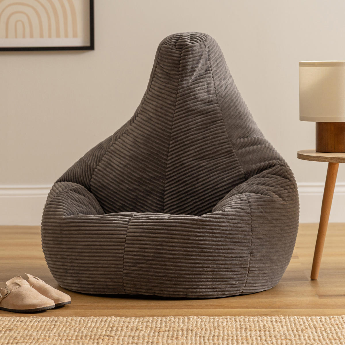 SITZSACK Dalton - Dunkelgrau, Kunststoff/Textil (90/73/84cm) - icon