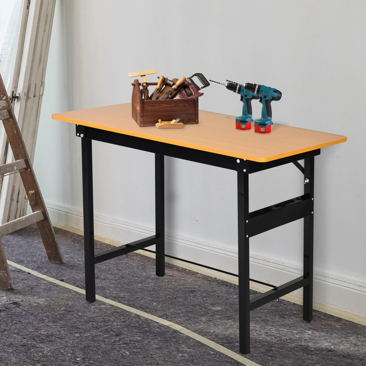 WERKBANK DE-18481 Gelb - Gelb, Holzwerkstoff (60/75.5/100cm) - ComfortXL