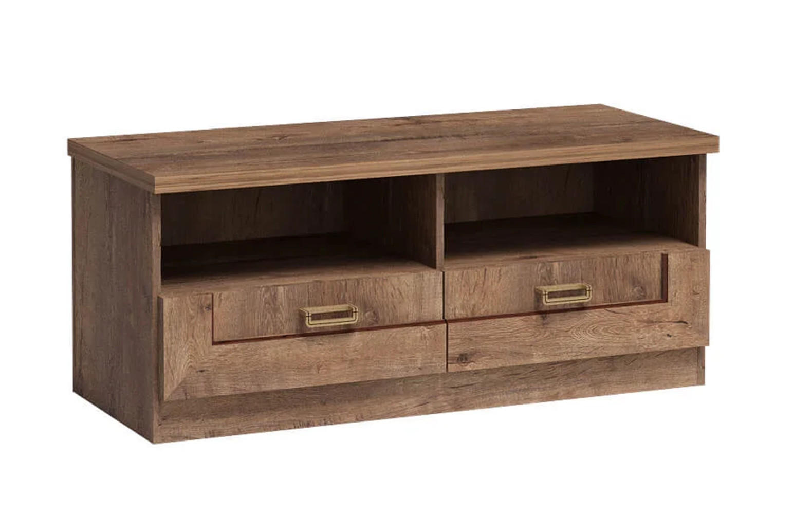 Meblini Tv-Schrank Dunkelbraun 118x50x50 cm