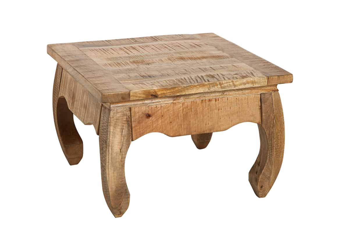 COUCHTISCH OPIUM ANTIQUE Mango rechteckig Natur 60cm - Goldfarben/Braun, Holz (60/60/41cm) - riess-ambiente