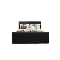 BOXBETT mit Bettkasten und Topper LAMM Stoff Sven Schwarz 120x200 cm H2-Pocket - Schwarz, Holzwerkstoff (120/200cm) - Kaiser Möbel