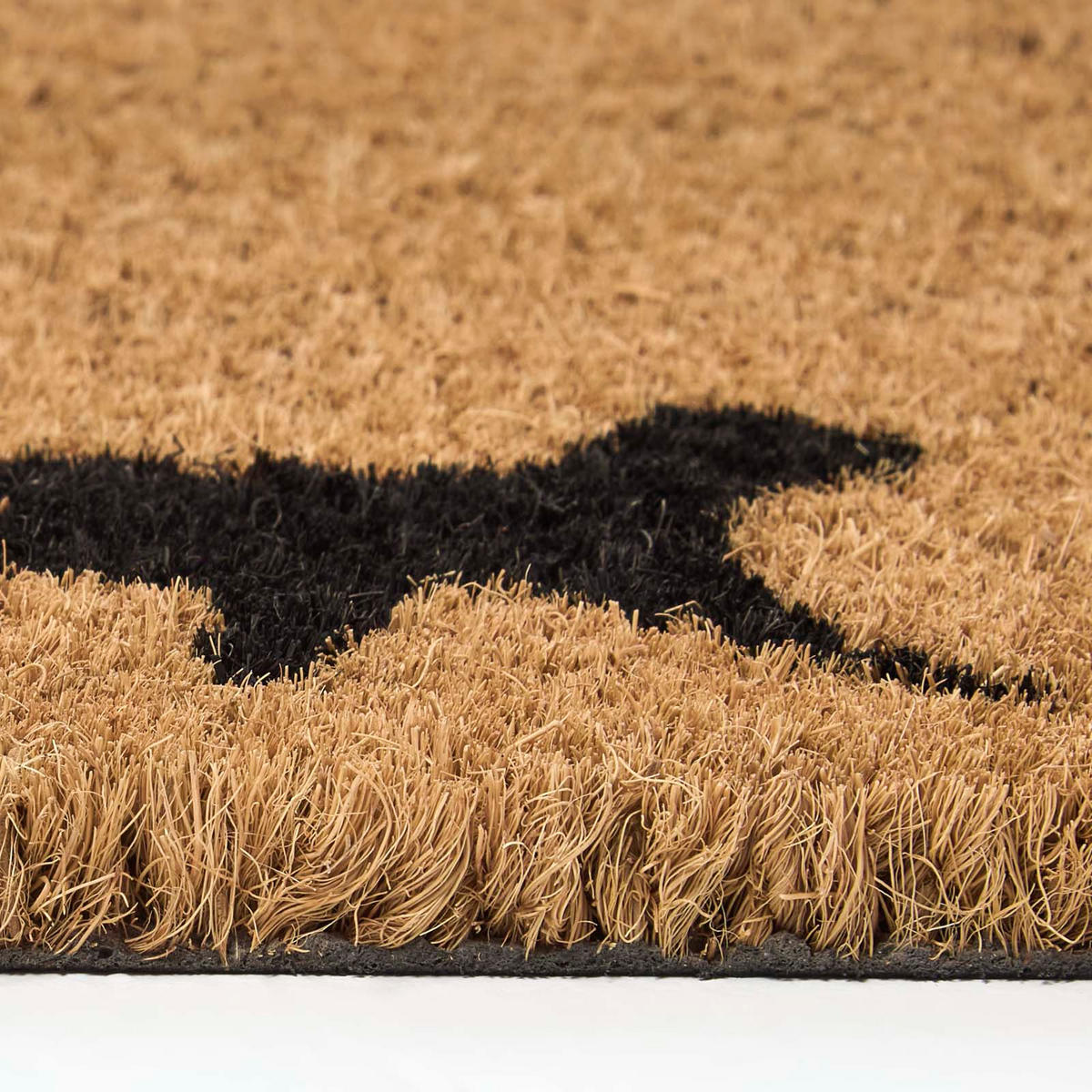 FUSSMATTE Katzen rutschfest 25/75 cm - Schwarz, Naturmaterialien (25/75cm) - Homescapes