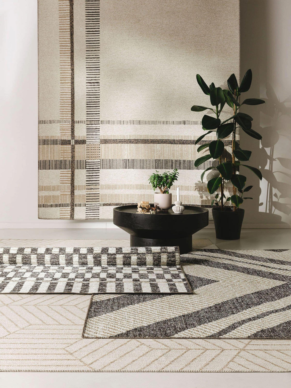 FLACHGEWEBETEPPICH Elena Beige/Braun 200x290 cm - Beige, Textil (200/290cm) - benuta Nest