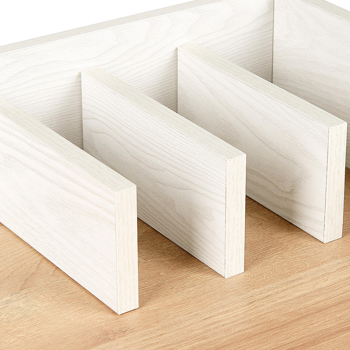 SCHREIBTISCH hellerHolzfarbton/weiß 90/60/90 cm Anah - Hellgrau, Holzwerkstoff (60/90/90cm) - Beliani