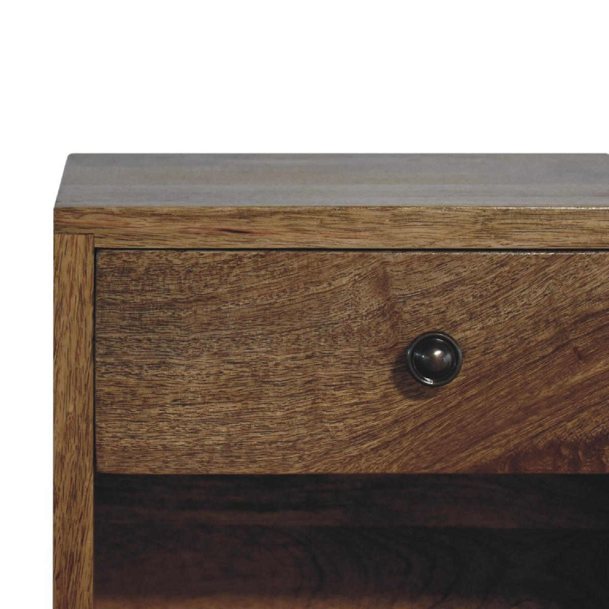 NACHTTISCH Levitate - Kastanienfarben/Messingfarben, Holz/Metall (30/30/25cm) - Artisan Furniture