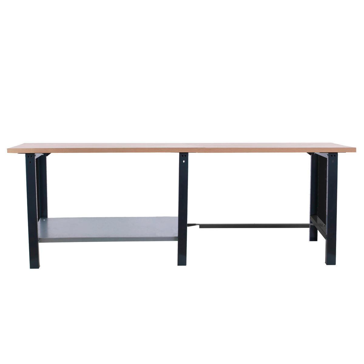 WERKBANK Buffalo Wood HxBxT 86,5 x 260 x 75 cm Traglast 1000 kg Anthrazit - Anthrazit, Metall (260/86.5/75cm) - PROREGAL